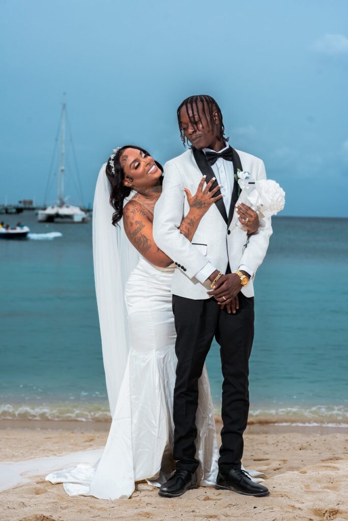 Beach wedding photography in Montego Bay