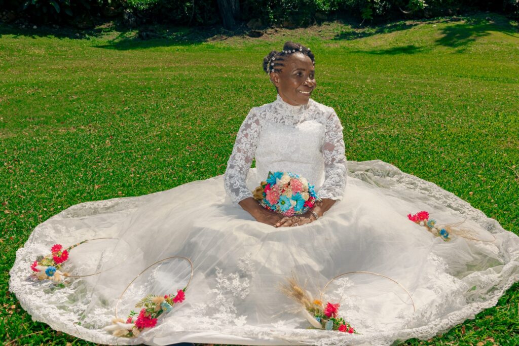 Bride portrait by Jamaica wedding photographer