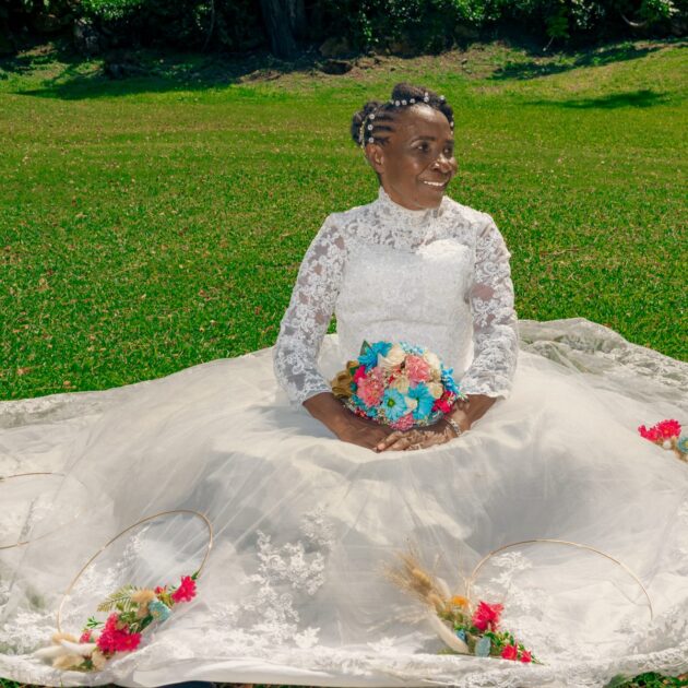 Bride portrait by Jamaica wedding photographer
